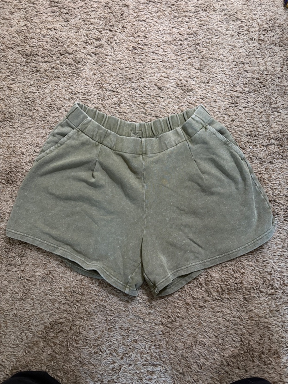 Women’s Olive Green Casual Shorts